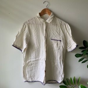 Vintage RARE Cotton Hand-Stitched Shirt